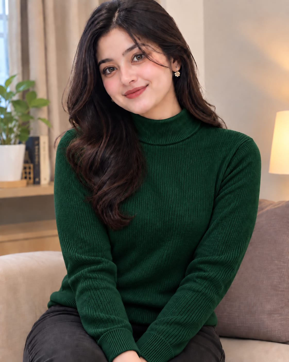 Premium Ribbed High Neck Sweater - Image 3