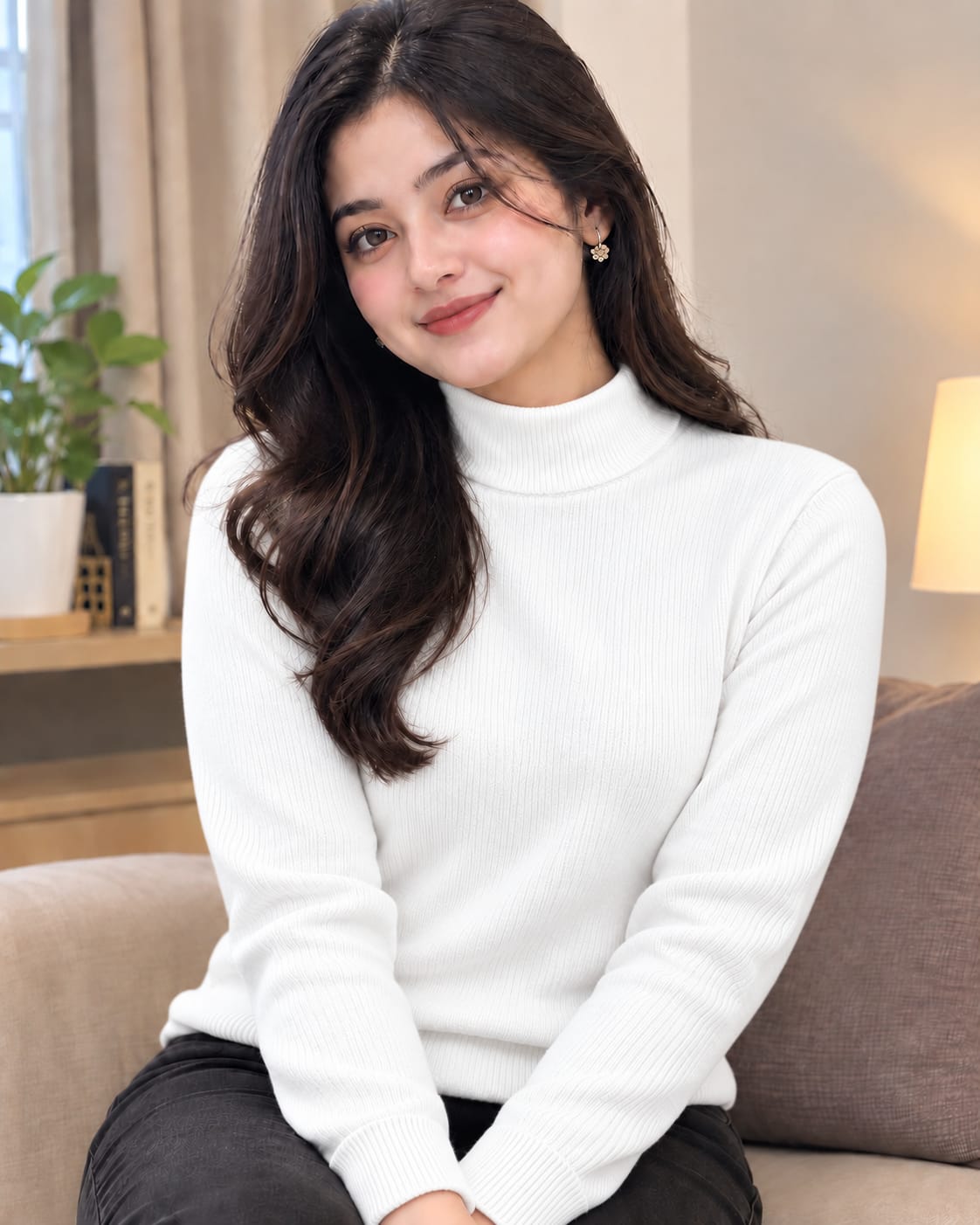 Premium Ribbed High Neck Sweater - Image 4
